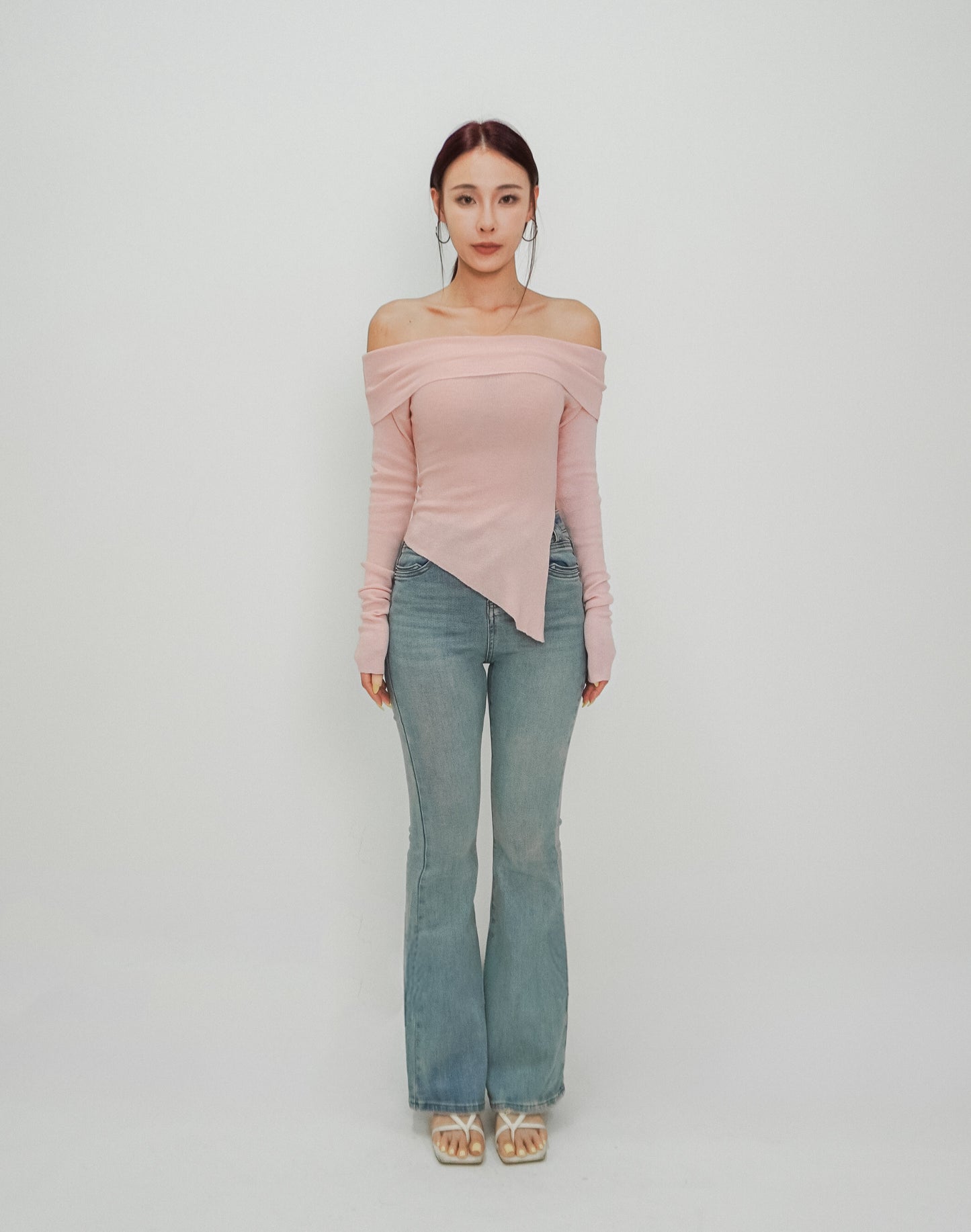 BOOT CUT DENIM PANTS