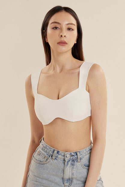 AIRY HEART SHAPE BRA TOP