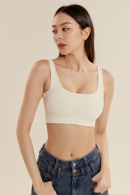 ESSENTIAL SQUARE NECK BRA TOP