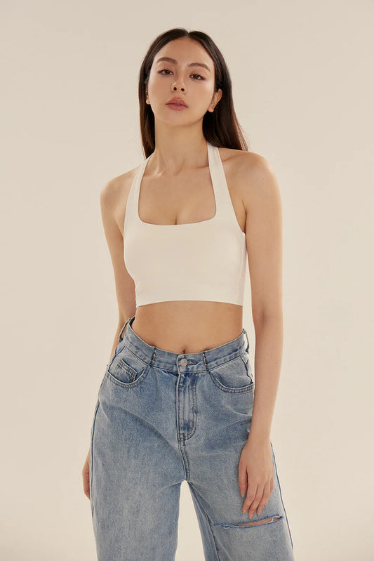 AIRY HALTER STRAP BRA TOP