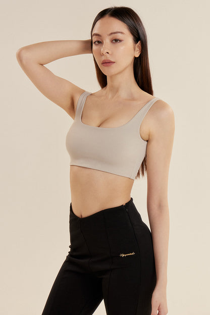 ESSENTIAL SQUARE NECK BRA TOP