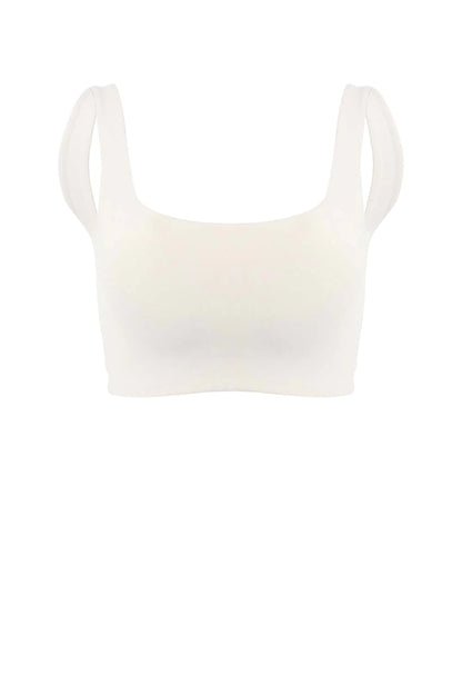 ESSENTIAL SQUARE NECK BRA TOP