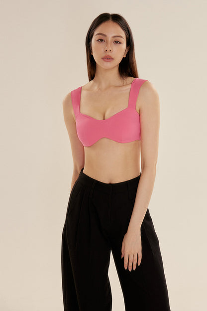 AIRY HEART SHAPE BRA TOP