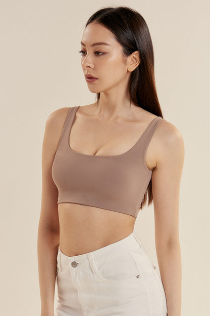 ESSENTIAL SQUARE NECK BRA TOP