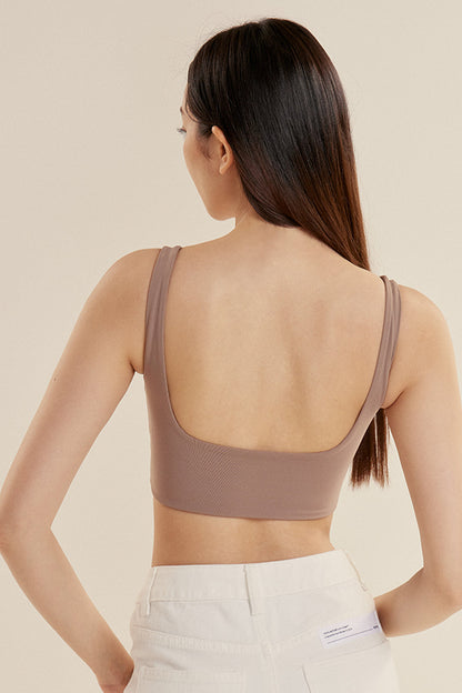 ESSENTIAL SQUARE NECK BRA TOP