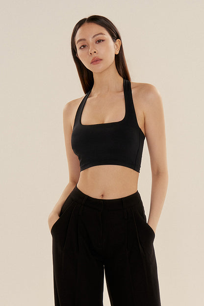 AIRY HALTER STRAP BRA TOP