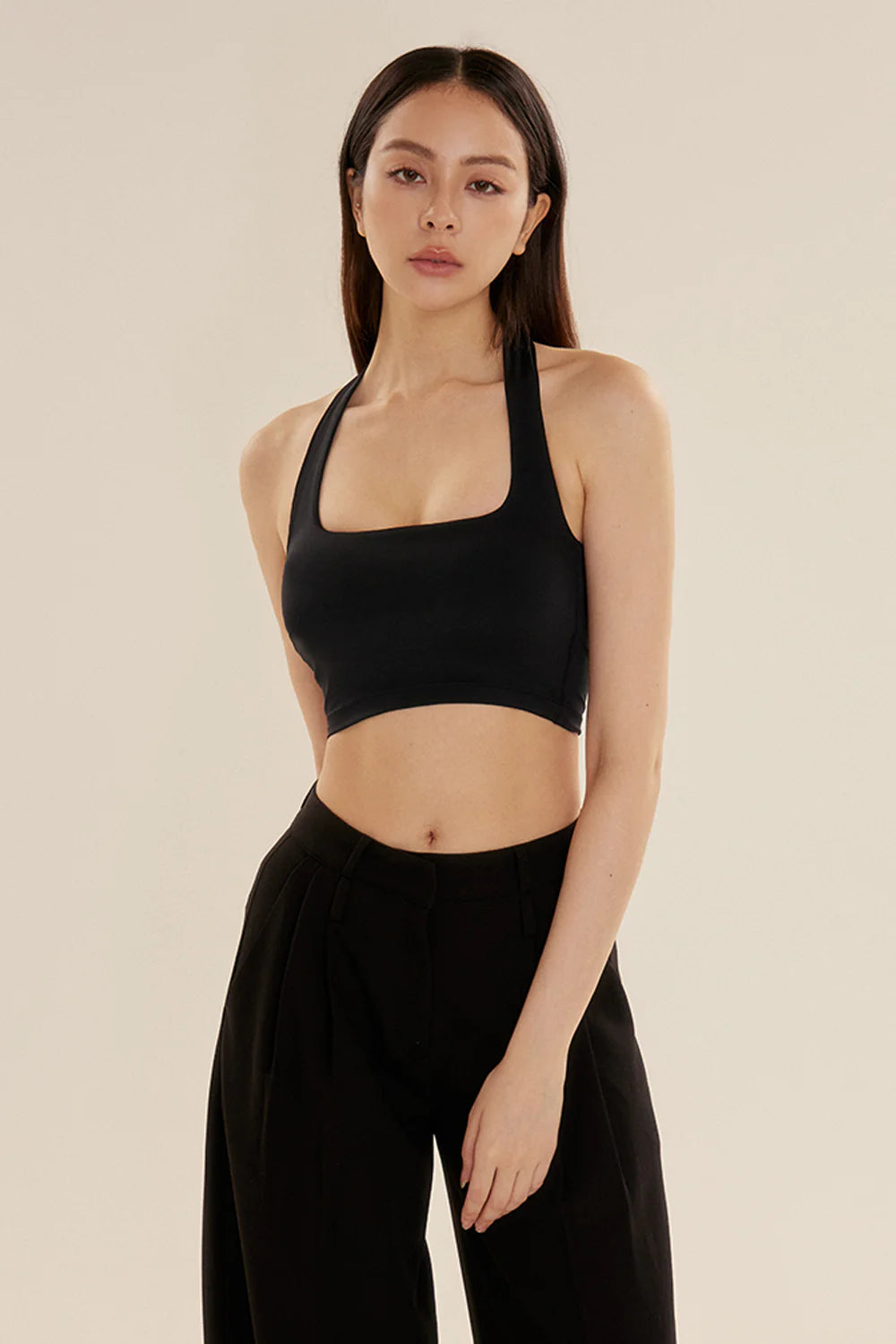 AIRY HALTER STRAP BRA TOP