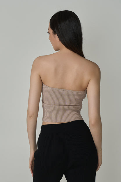 ICE KNIT STRAPLESS BRA TOP