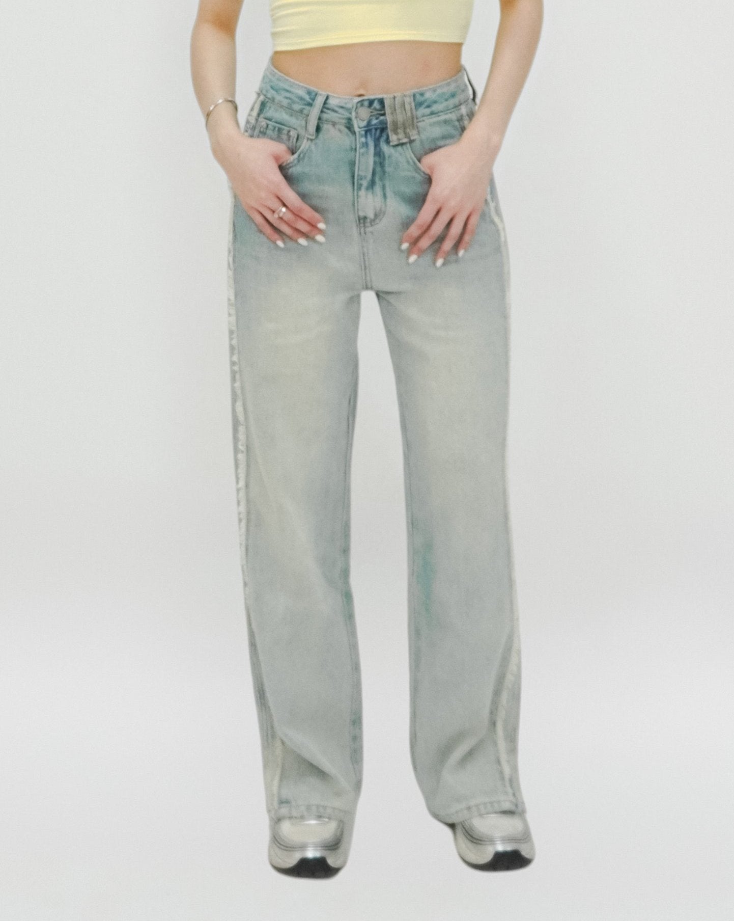 TASSLES DENIM PANTS