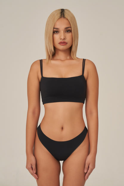 ESSENTIAL DOUBLE STRAP BRA TOP