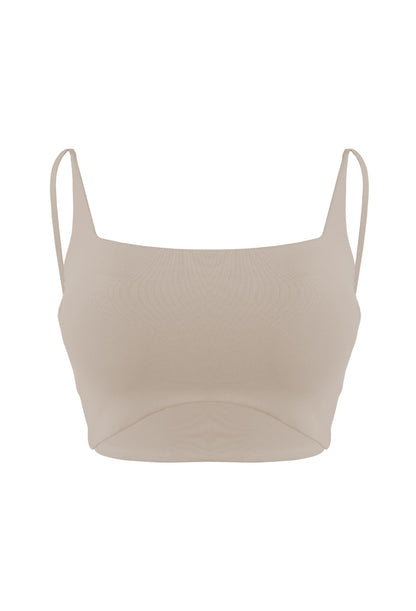 ESSENTIAL SCOOP NECK BRA TOP