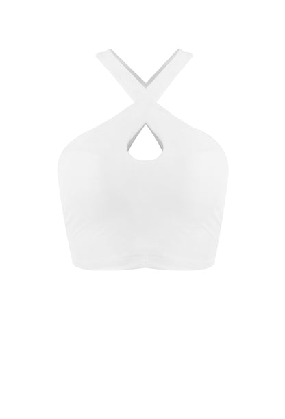 AIRY CROSS NECK BRA TOP