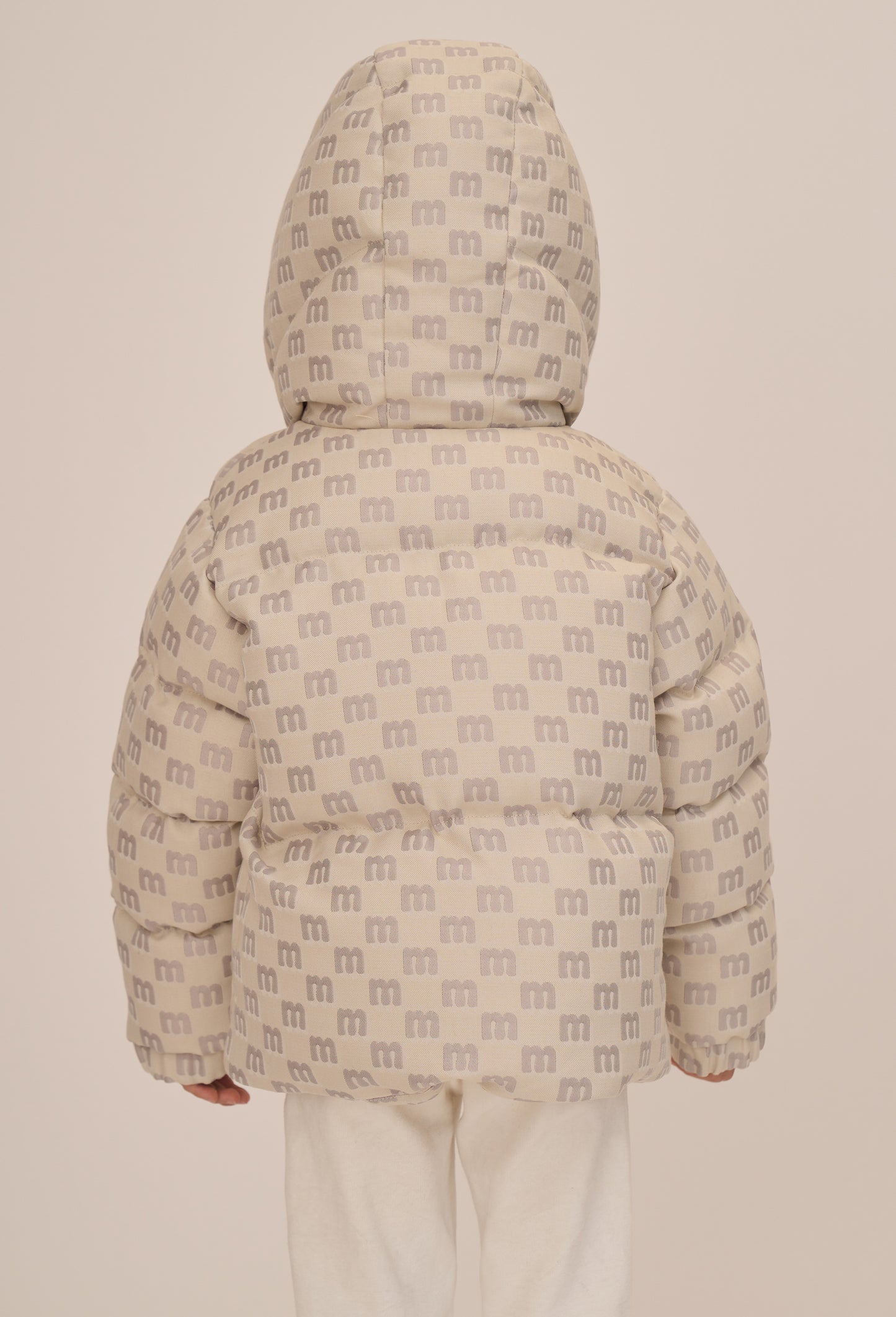 MONOGRAM JACQUARD KID'S PUFFER COAT