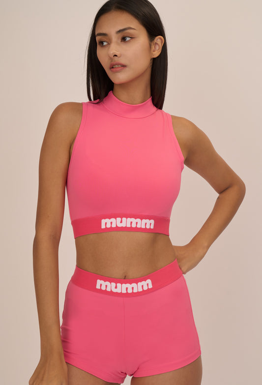 LOVE MUMM TURTLENECK BRA TOP