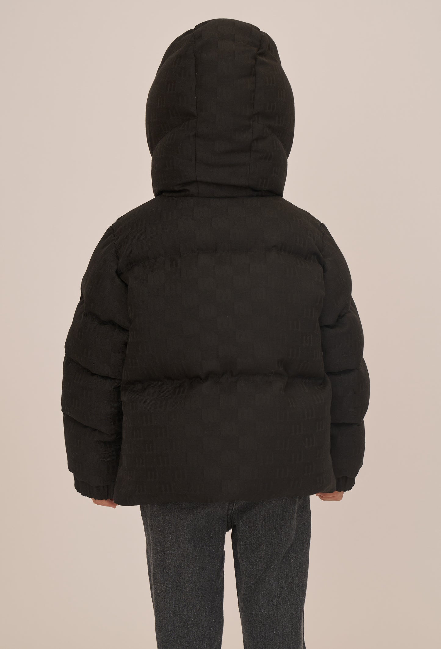 MONOGRAM JACQUARD KID'S PUFFER COAT