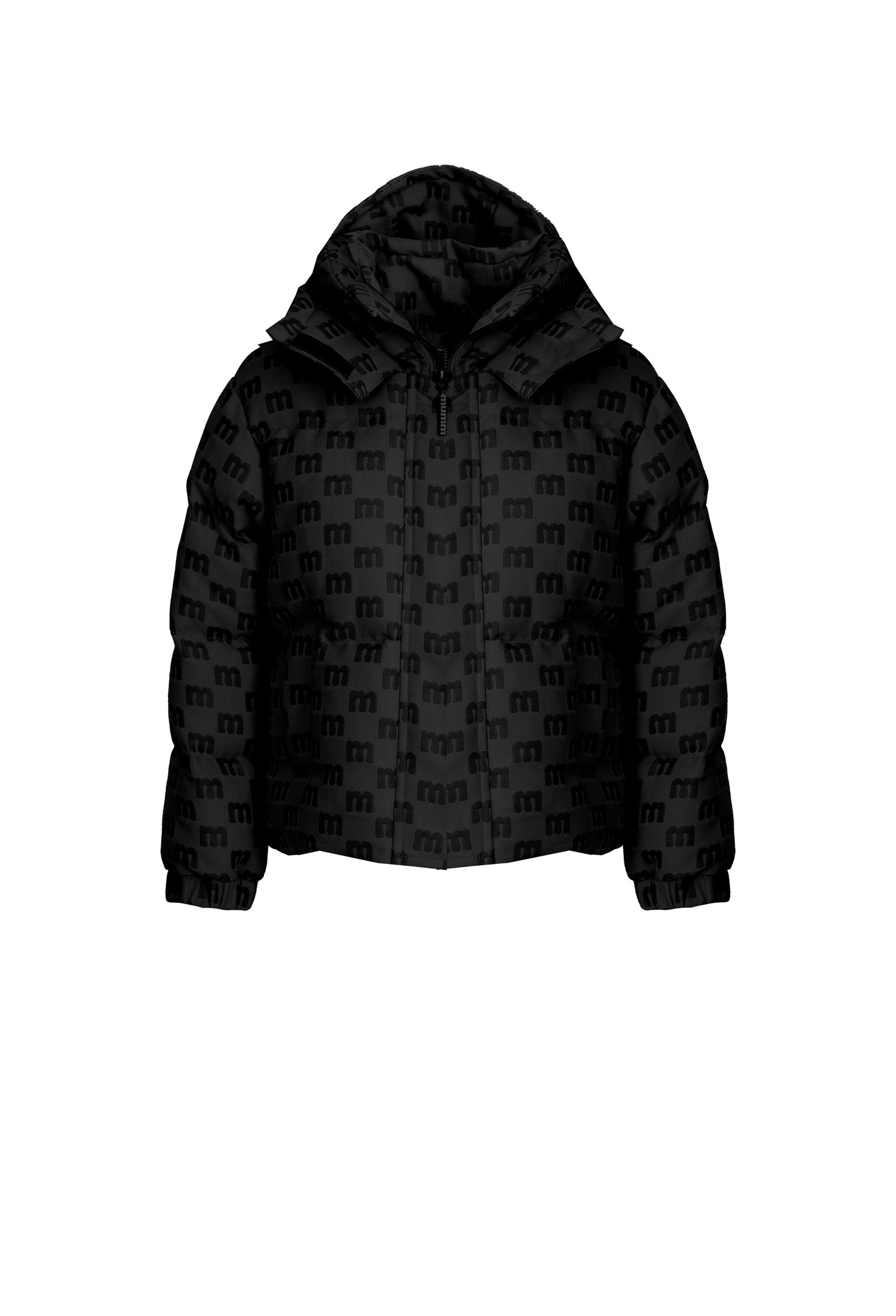 MONOGRAM JACQUARD KID'S PUFFER COAT