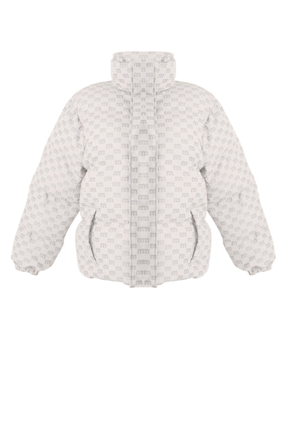 MONOGRAM JACQUARD MEN'S PUFFER COAT