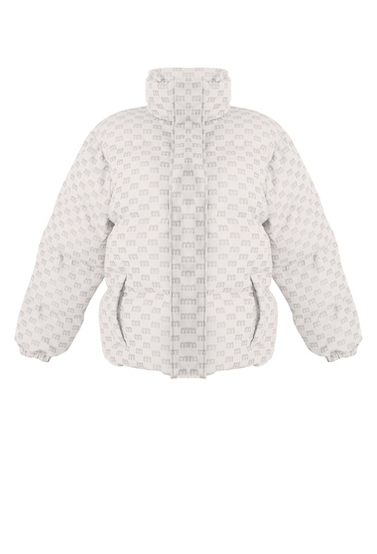 MONOGRAM JACQUARD MEN'S PUFFER COAT