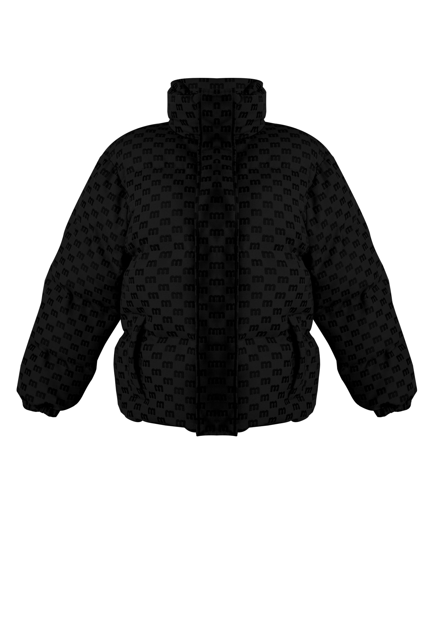 MONOGRAM JACQUARD MEN'S PUFFER COAT