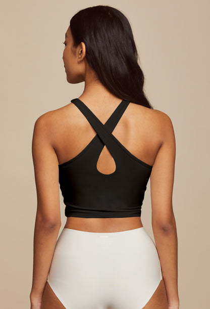 AIRY CROSS NECK BRA TOP