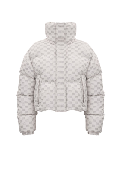 MONOGRAM JACQUARD PUFFER COAT