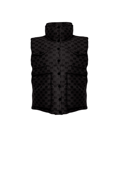 MONOGRAM JACQUARD UNISEX PUFFER VEST