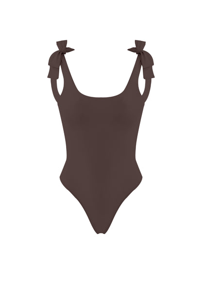 MUMM X VODA SWIM SWIMSUIT WITH KNOT DETAIL ON SHOULDER