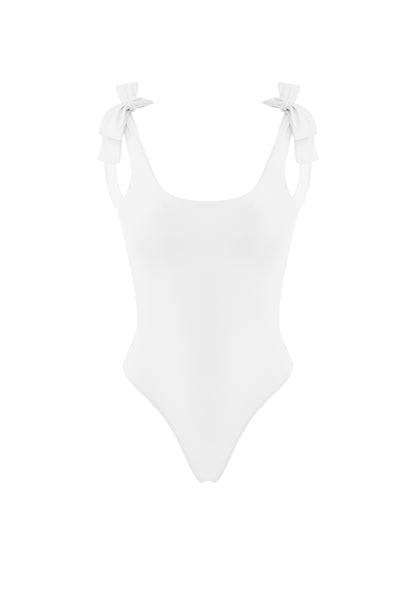 MUMM X VODA SWIM SWIMSUIT WITH KNOT DETAIL ON SHOULDER